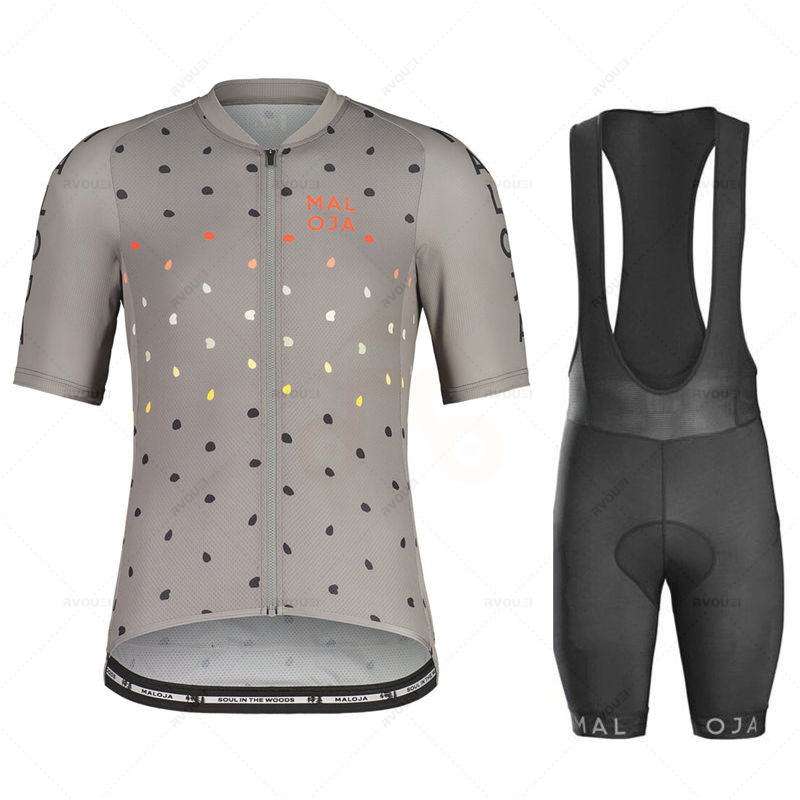 Cycling Community - Maloja-半袖サイクリング服セット、自転車服、通気性のあるアンチUV自転車ウェアジャージ、夏
