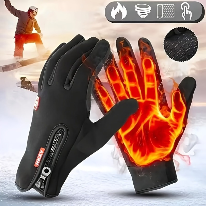 Winter Cycling Commute - 冬のファッションシンプルなサイクリンググローブ男性女性暖かいタッチスクリーン手袋アウトドアスポーツストリートサイクリング通勤釣りスキー