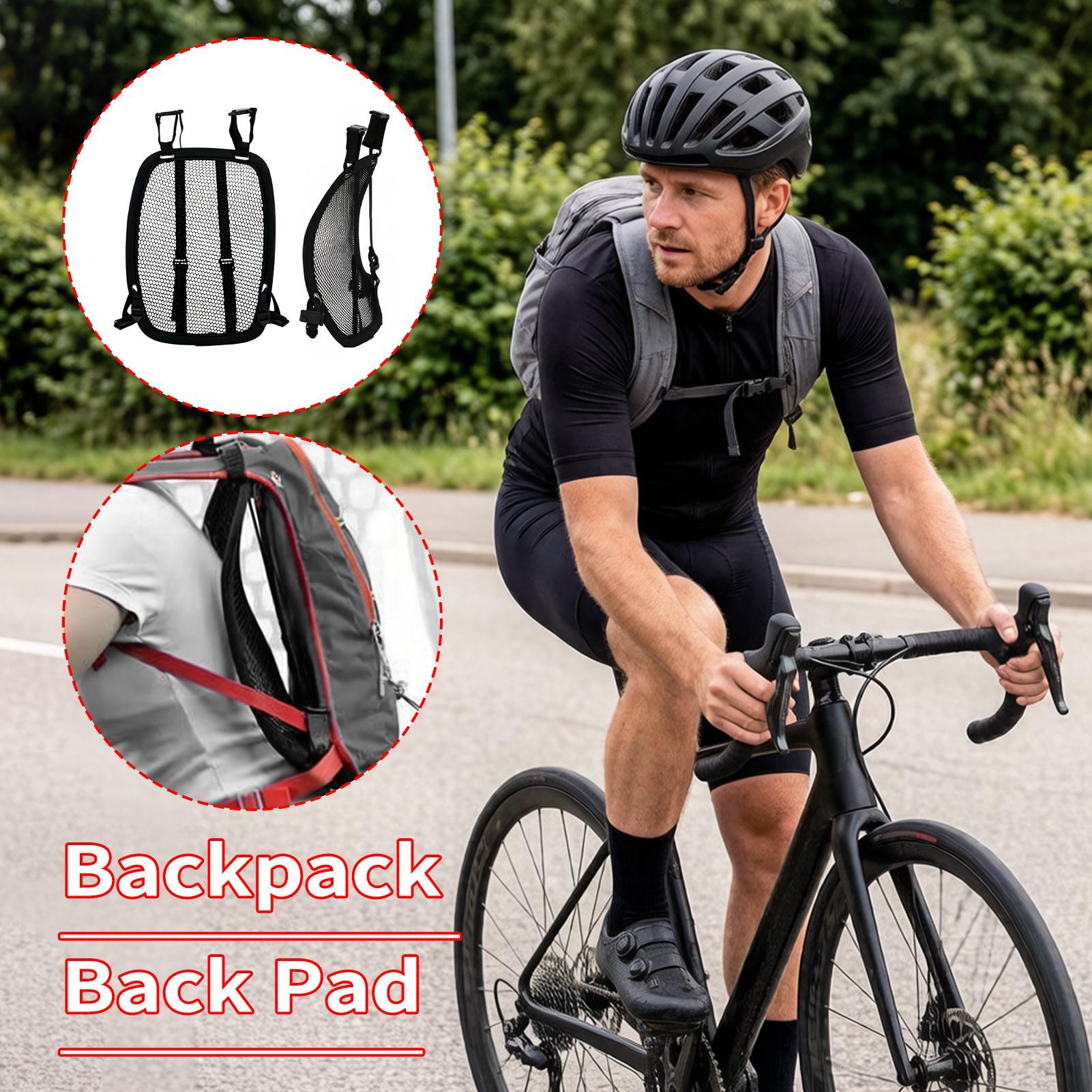 Cycling Commuter Backpack - ユニバーサルリュックサックエアフロースペーサーバックパックスペーサーフレーム通気性調整可能なメッシュ屋外通勤サイクリングバックパッキング用