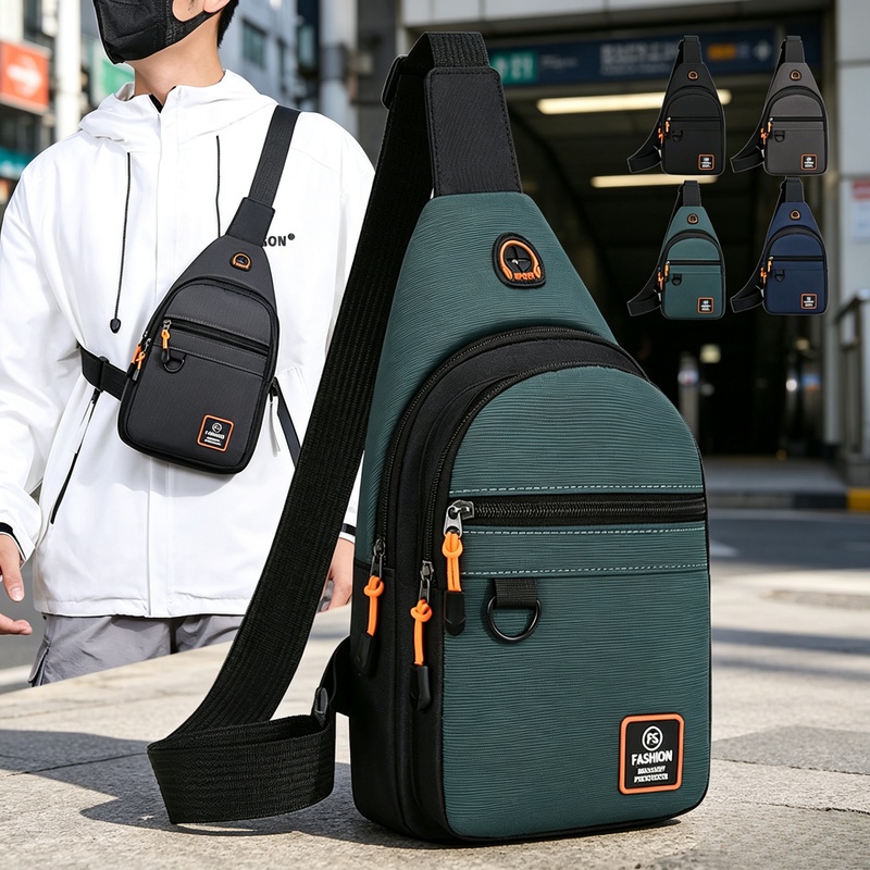 Cycling Commuter Backpack - メンズ防水スポーツクロスボディチェストバッグ、レジャー、アウトドア、ハイキング、バイク、旅行用ショルダーバックパック
