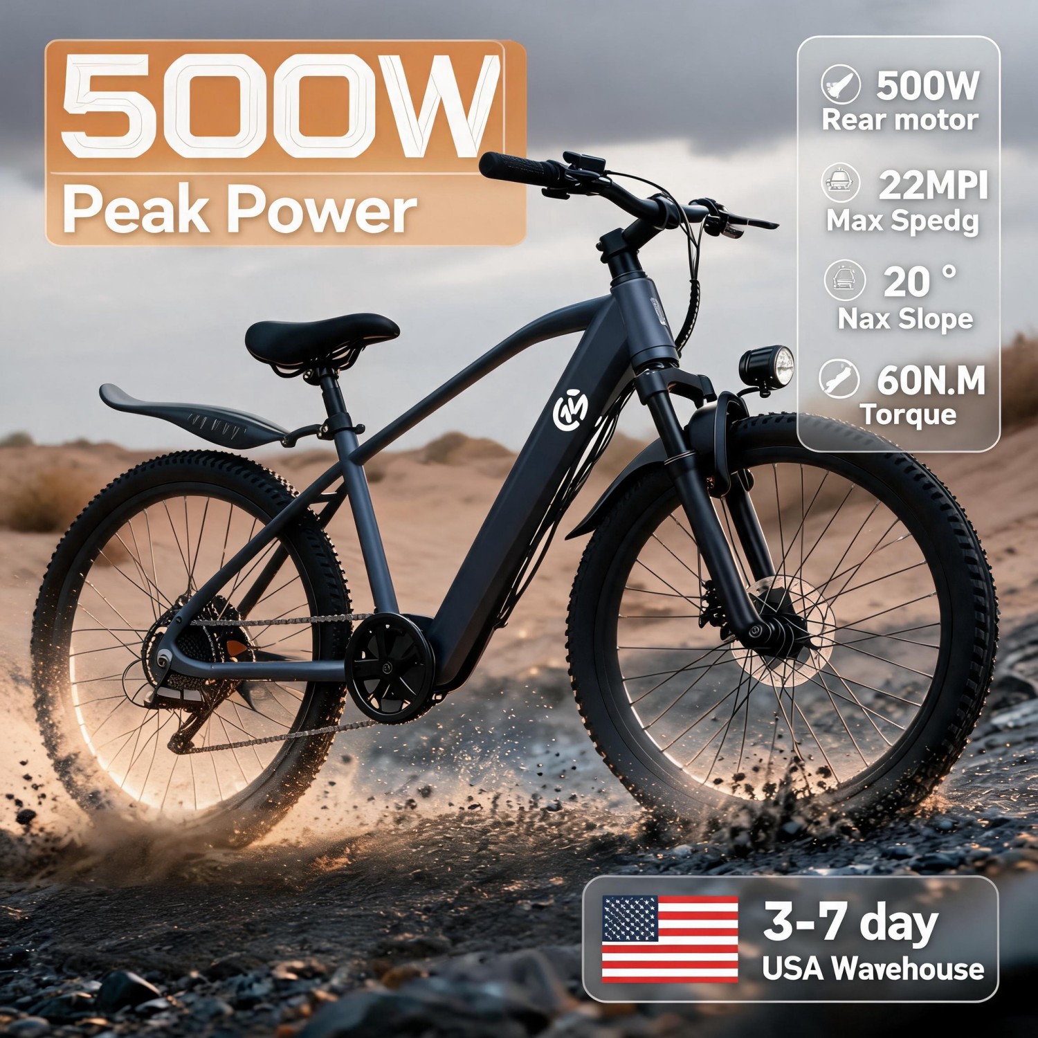 サイバーマンデー電動自転車、全地形対応電動自転車、競技グレー - Cycling To Commute のレビューと価格