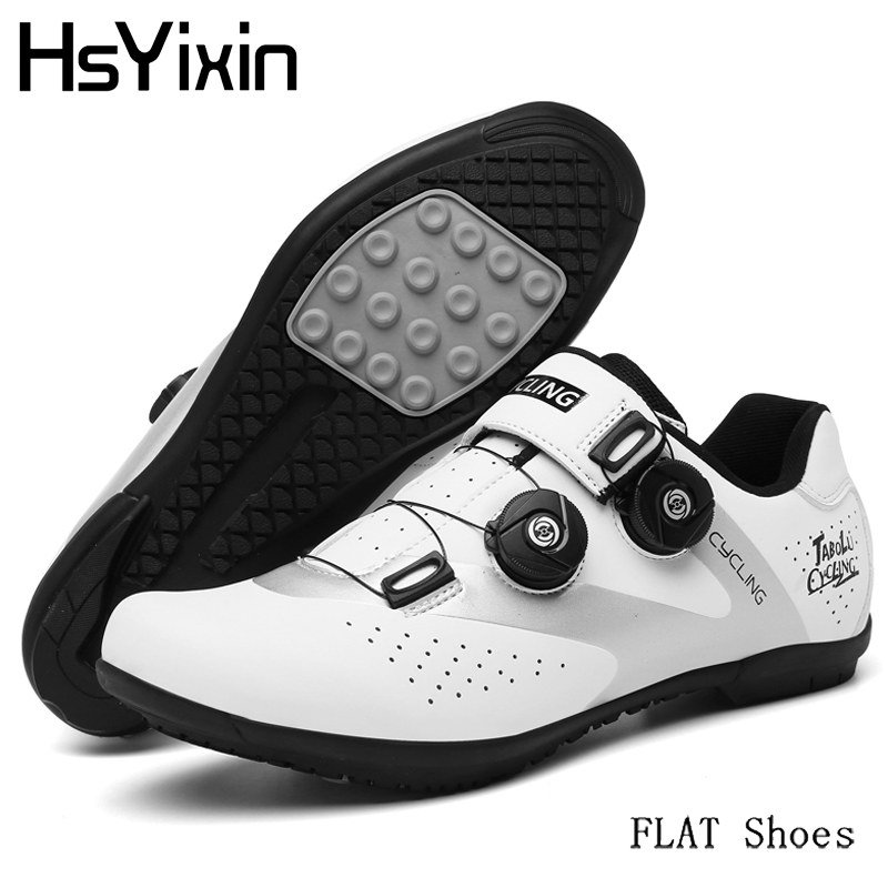 ユニセックスバイクシューズラバーロックなしメンズクリートなし - Cycling Commuter Shoes のレビューと価格