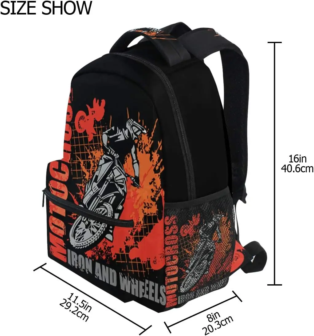 オートバイのバックパックダートバイクスクールブックバッグ少年 - Cycling Commute Backpack のレビューと価格