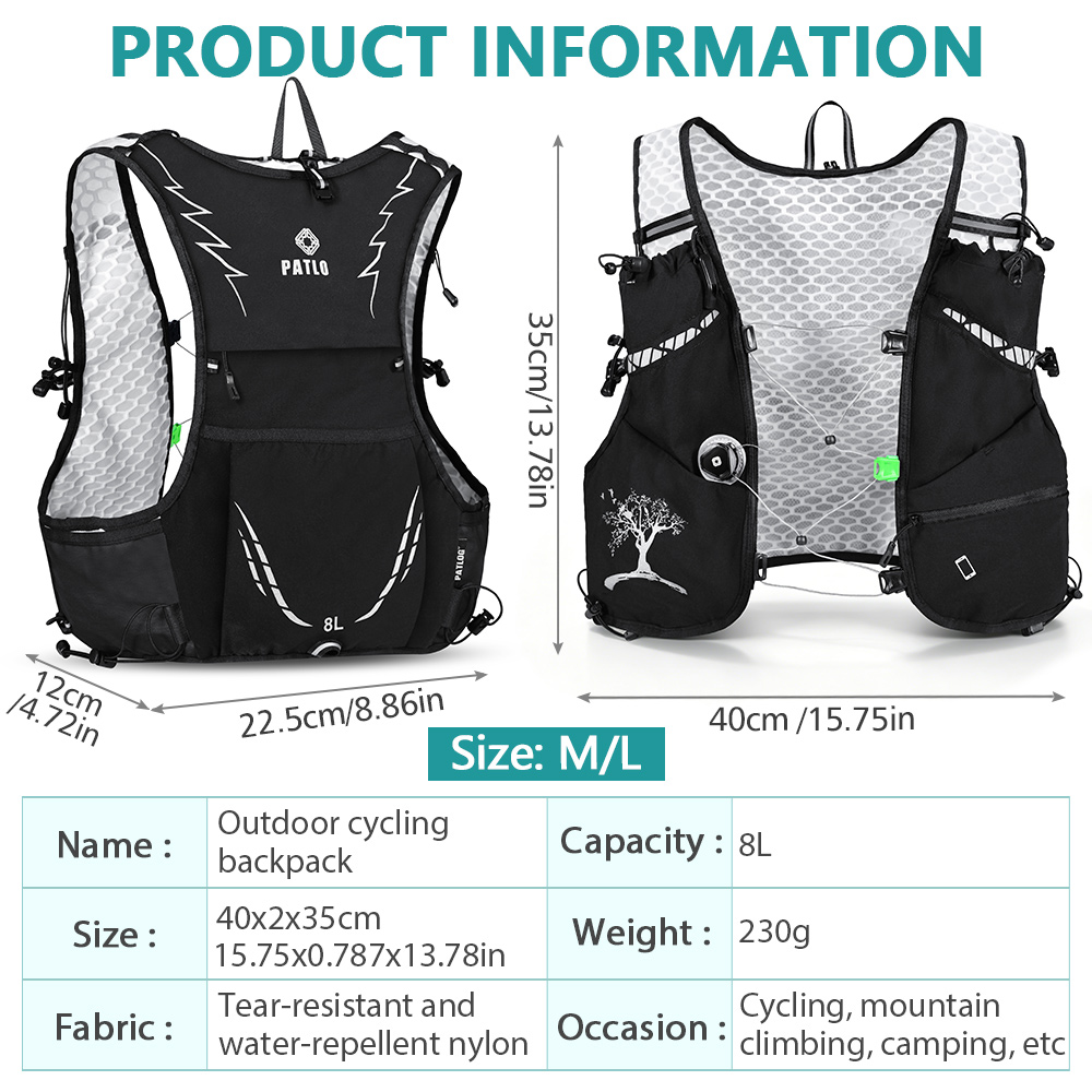 2026年新型8Lアウトドアトレイルランニングバックパック超 - Cycling Commuter Backpack のレビューと価格