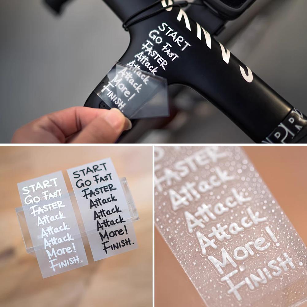 サイクリングモチベーション引用ステッカー ゴーファストアタッ - Cycling Quote のレビューと価格
