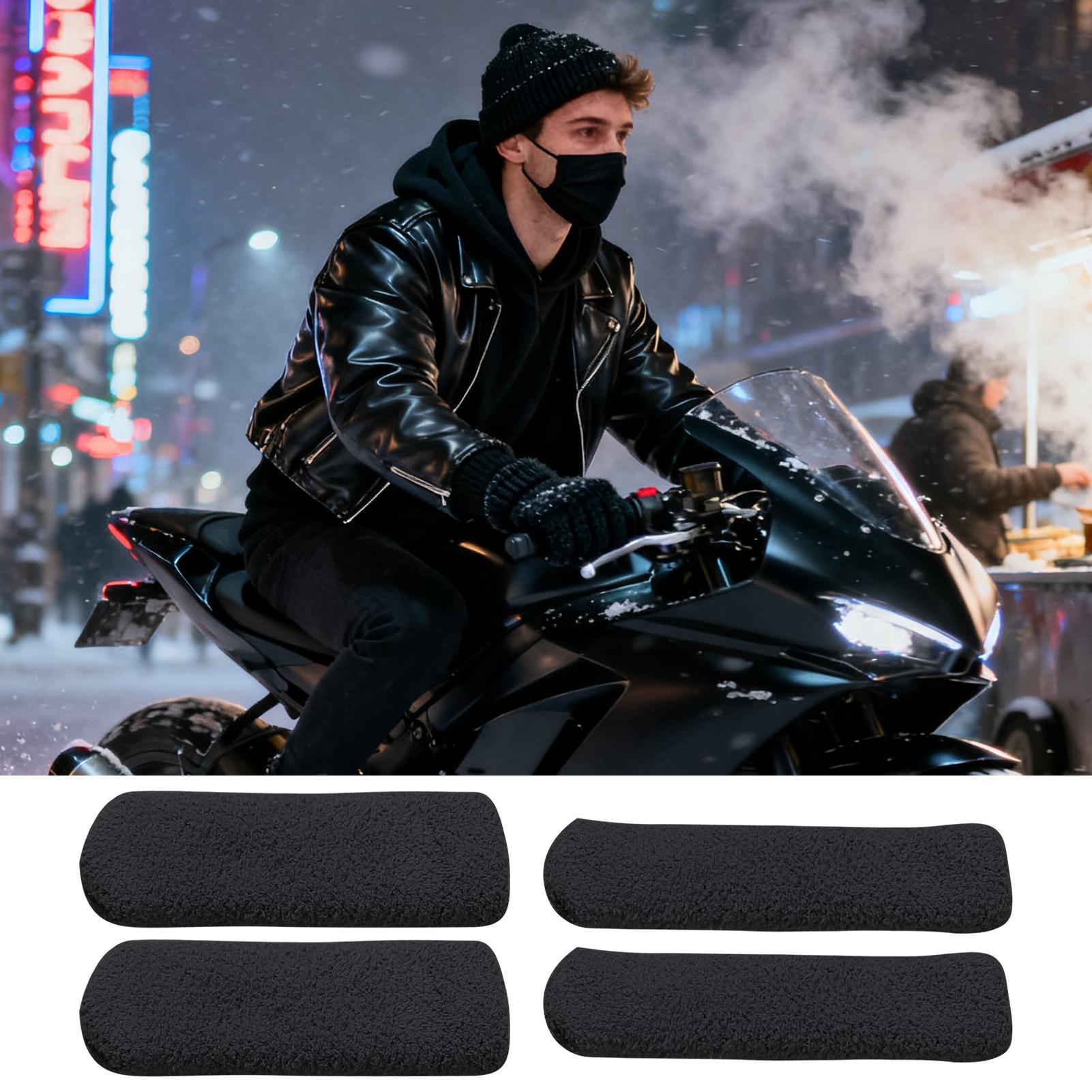 オートバイのハンドルグリップカバー伸縮性のある寒い冬サイクリ - Winter Cycling Commute のレビューと価格