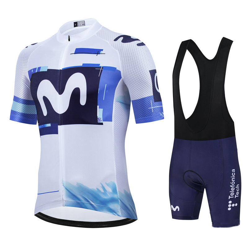 Movistar プロチーム夏サイクリングジャージスーツメン - Cycling Community のレビューと価格