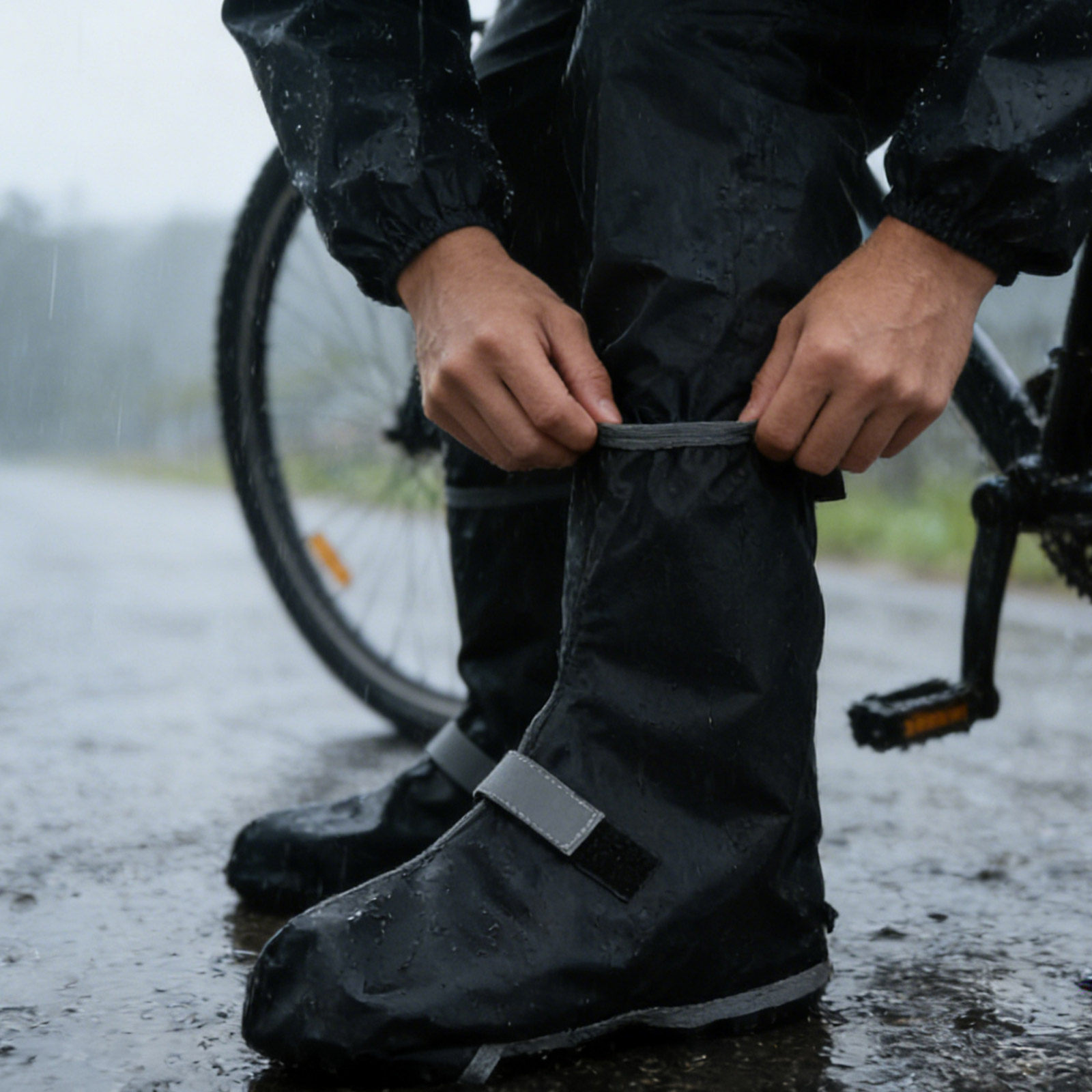 1組 防水シューズカバー 滑り止め レインプロテクター サイ - Cycling Commute Shoes のレビューと価格